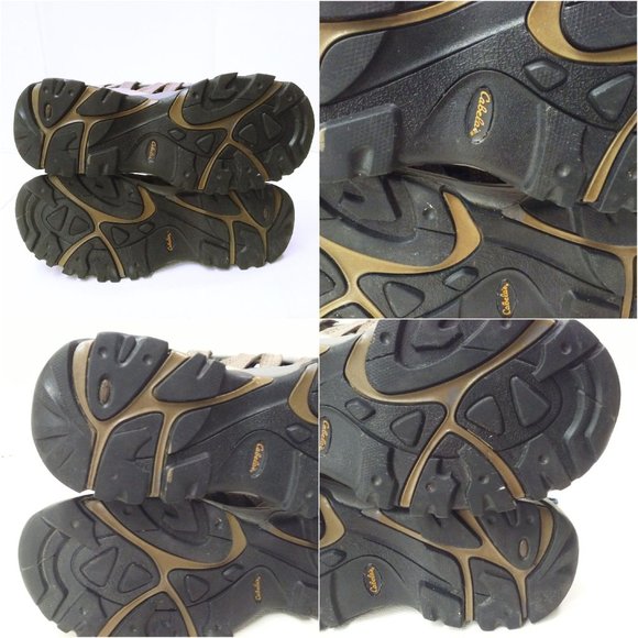 Cabela's Ventilated Hiking Shoe Men-8.5M Summer Heavy Duty Active Outdoor Taupe - Picture 11 of 12